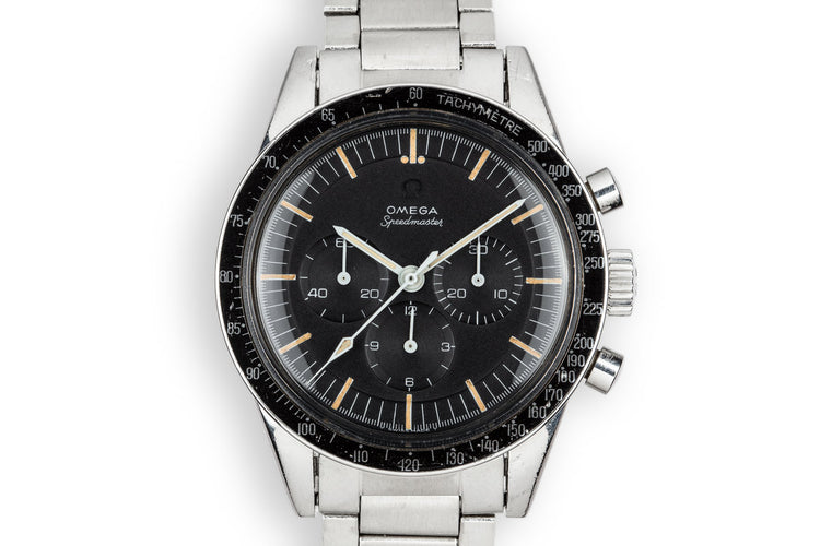 1967 Omega Straight Lug Pre-Moon Speedmaster Professional 105.003 with Extract from the Archives Paper and Case