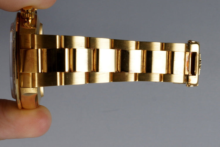 1991 Rolex YG Zenith Daytona 16528 White Dial