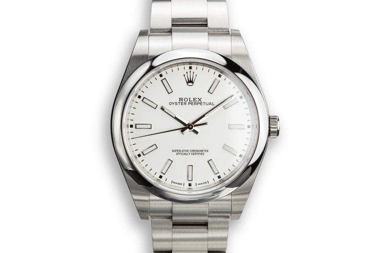2019 Rolex Oyster Perpetual 114300 with Box and Papers