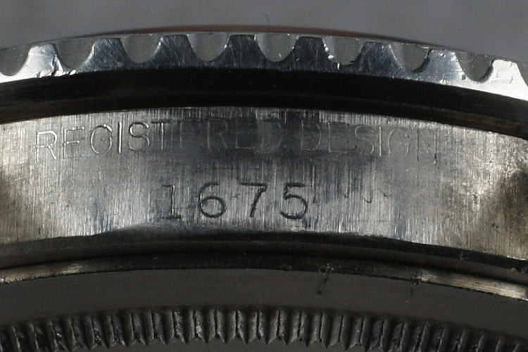 1970 Rolex GMT Ref: 1675 with Mark 1 dial and unpolished case