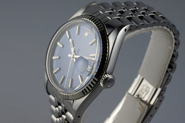 1972 Rolex Datejust 1601 Blue Dial