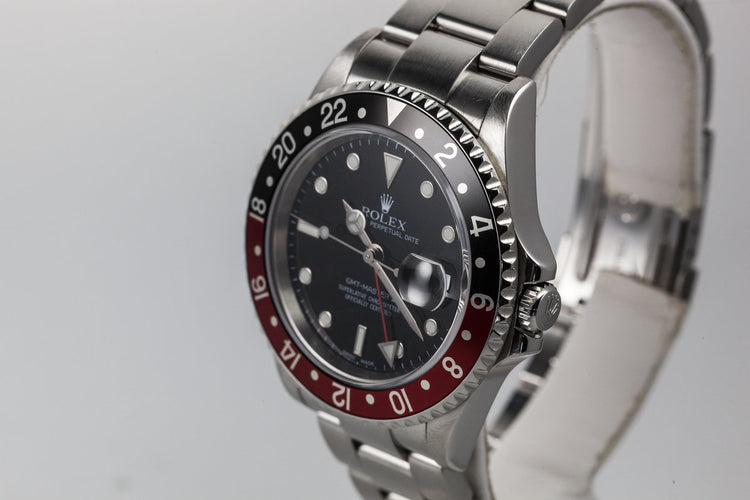 2002 Rolex GMT-Master II 16710 with "Coke" Insert and Box and Papers