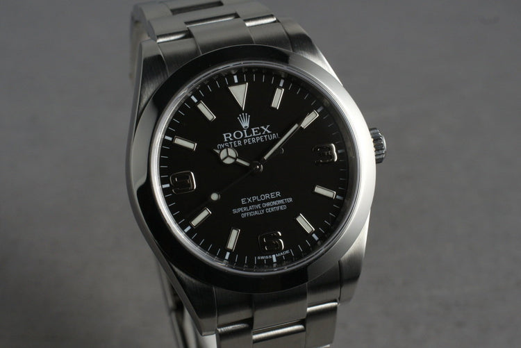2010 Rolex Explorer 214270 with Box and Papers