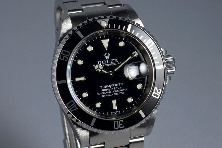 1999 Rolex Submariner 16610