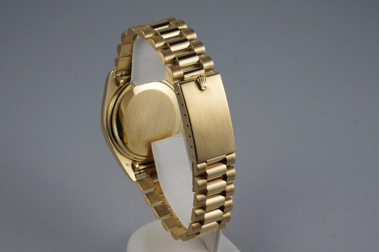 1972 Rolex YG Day-Date 1803 Champagne Linen Sigma Dial