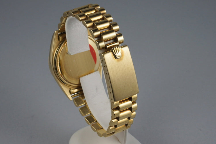 1965 Rolex YG Day-Date 1803 with Big Rolex Logo Bracelet