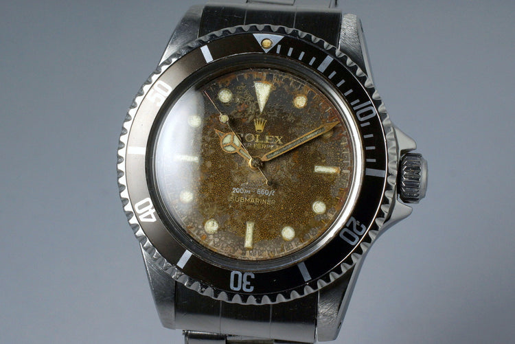1961 Rolex Submariner 5512 PCG with Tropical Gilt Chapter Ring 2 Line Dial