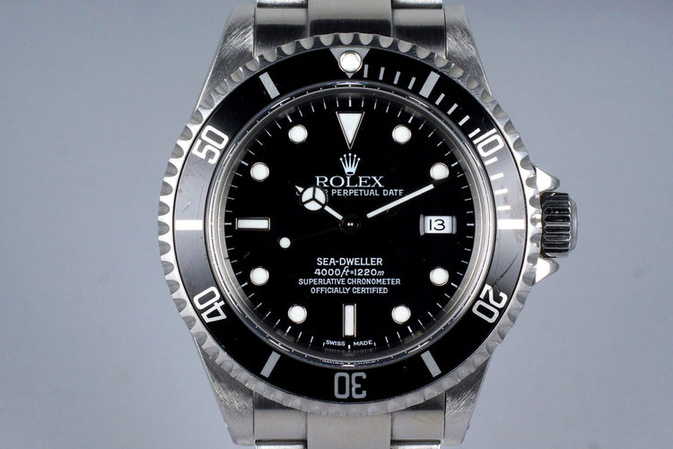 2001 Rolex Sea Dweller 16600 with Box and Papers