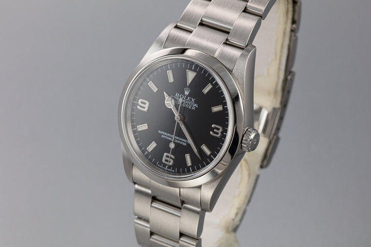 2002 Rolex Explorer 114270 with Box and Papers