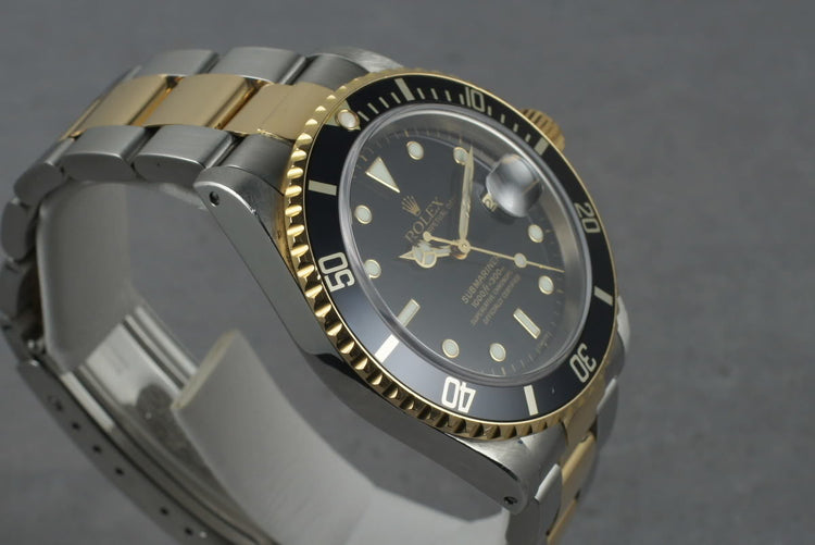 1997 Rolex Submariner 18K/SS Black Dial 16613