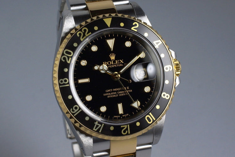 2000 Rolex Two Tone GMT II 16713 Box and Papers