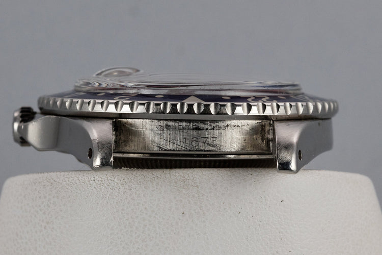 1963 Rolex GMT-Master 1675 Pointed Crown Guard Case with Gilt Dial