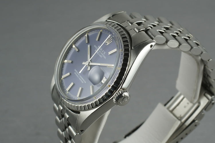 1969 Rolex Datejust 1603 Blue Dial