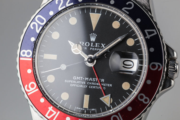 1970 Rolex GMT-Master 1675 with "Pepsi" Insert