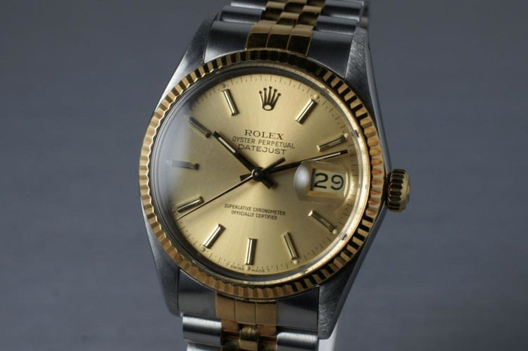 1986 Rolex Two Tone Datejust 16013