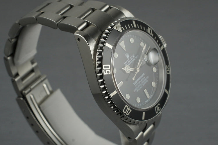 1999 Rolex Submariner 16610