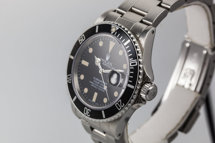 1983 Rolex Submariner 16800 Matte Dial with Box and Papers
