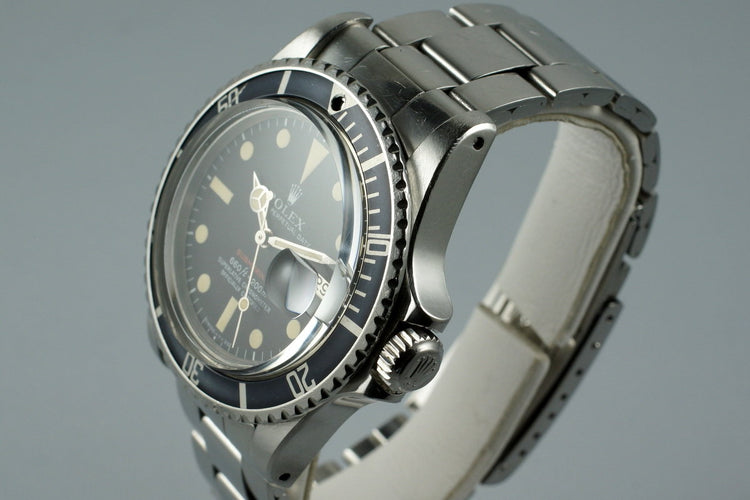 1971 Rolex Red Submariner 1680 Mark V Dial