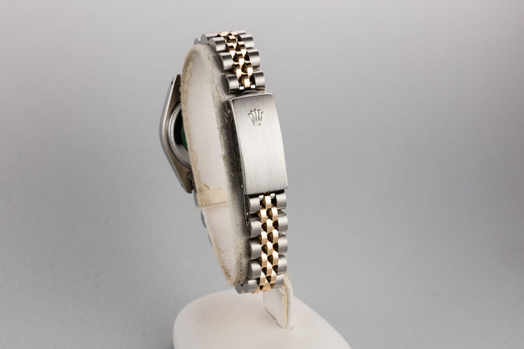 1989 Rolex Two-Tone Ladies DateJust 69173 Diamond Vignette Dial with Box and Papers