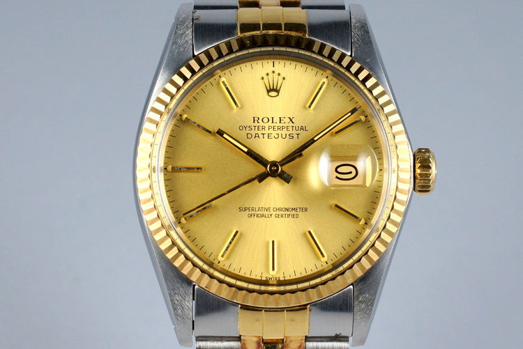 1984 Rolex Two Tone DateJust 16013 with Box and Papers