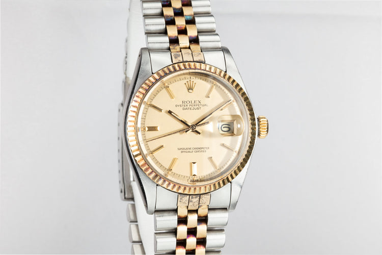 1978 Rolex Two-Tone DateJust 1601 with Matte Champagne Dial