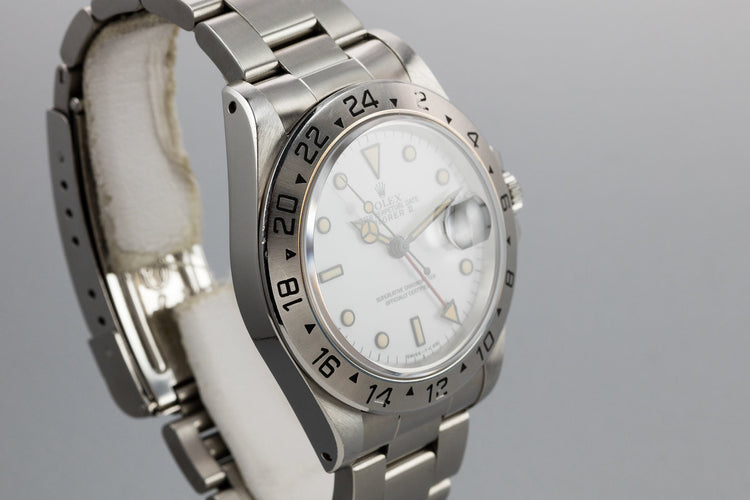 1991 Rolex Explorer II 16570 White Dial
