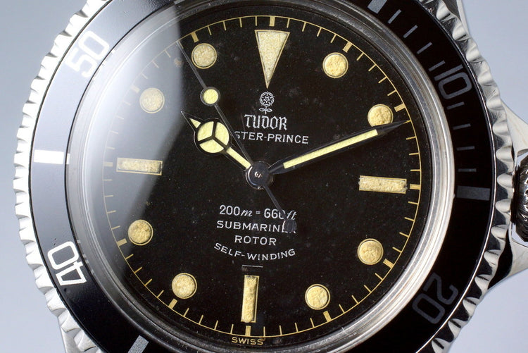 1963 Tudor Submariner 7928 PCG Gilt Chapter Ring Dial UNDERLINE