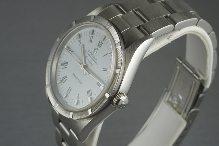 2002 Rolex Air King 14010M with White Roman Dial