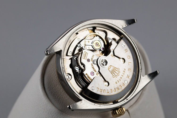 1956 Two Tone Rolex Oyster Perpetual 6564 with SWISS Only Waffle Dial