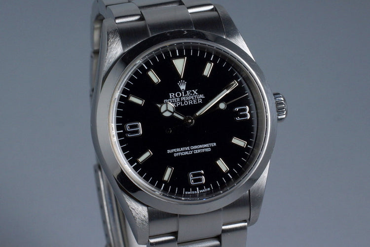 2001 Rolex Explorer 114270 with Box and Papers