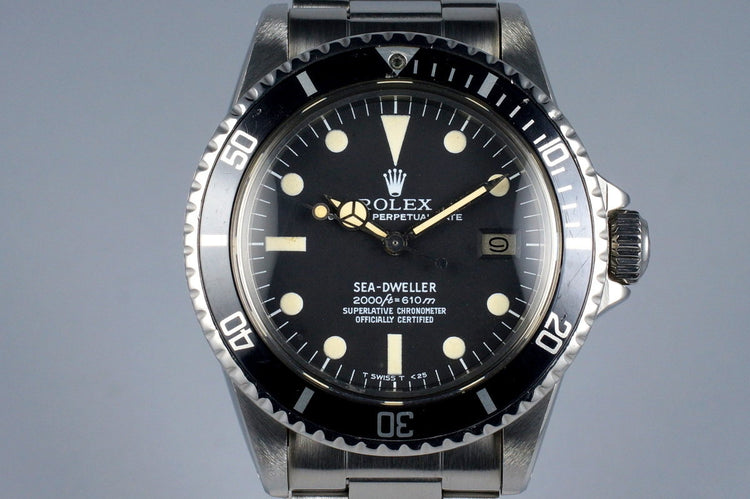 1978 Rolex Sea Dweller 1665 Rail Dial