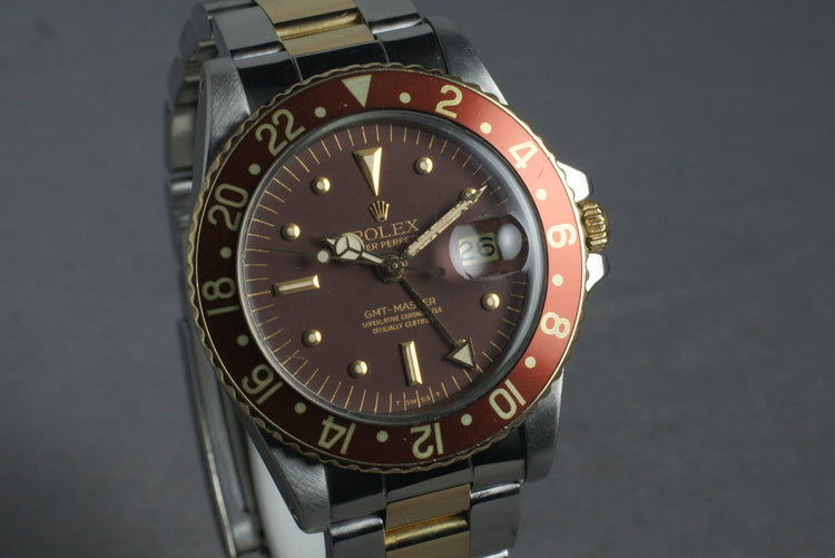 1978 Rolex Mens 1675F GMT with Box and French Papers