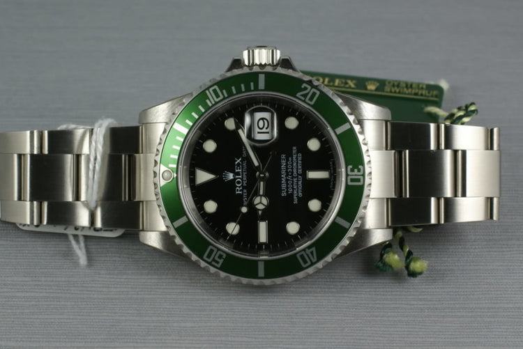 Rolex Green Submariner Ref: 16610V Z Serial 5oth Anniversary