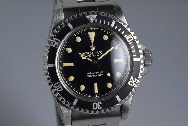 1963 Rolex Submariner 5512 PCG with Gilt Glossy Chapter Ring Dial