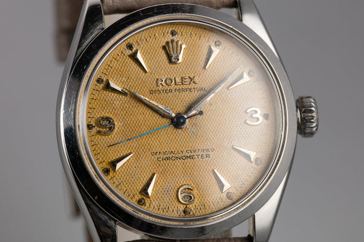 1955 Rolex Oyster Perpetual 6284 Waffle Dial with Service Papers
