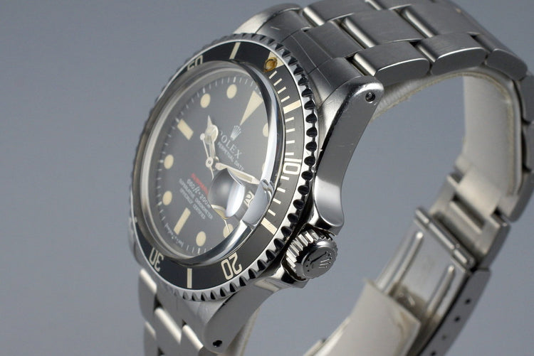 1970 Rolex Red Submariner 1680 Mark IV Dial with RSC Papers