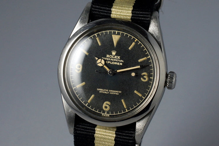1960 Rolex Explorer 1016 Glossy Gilt Dial with Papers