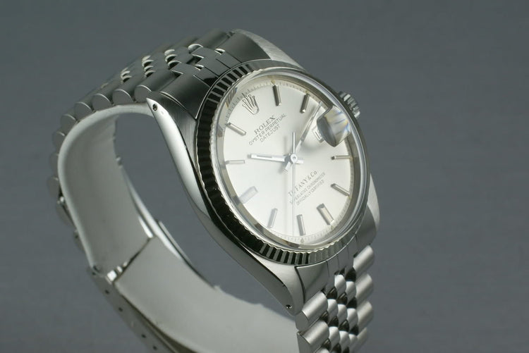 Rolex Stainless Steel Datejust 1603 Tiffany and Co.