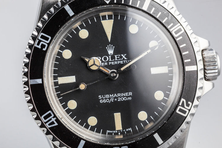 1983 Rolex Submariner 5513 with Mark V Maxi Dial