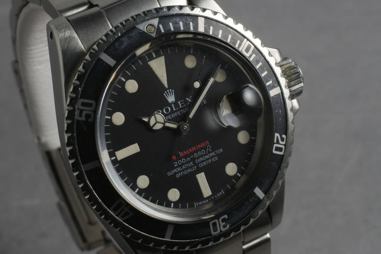 1969 Rolex Red Submariner 1680 Meters First Mark 2