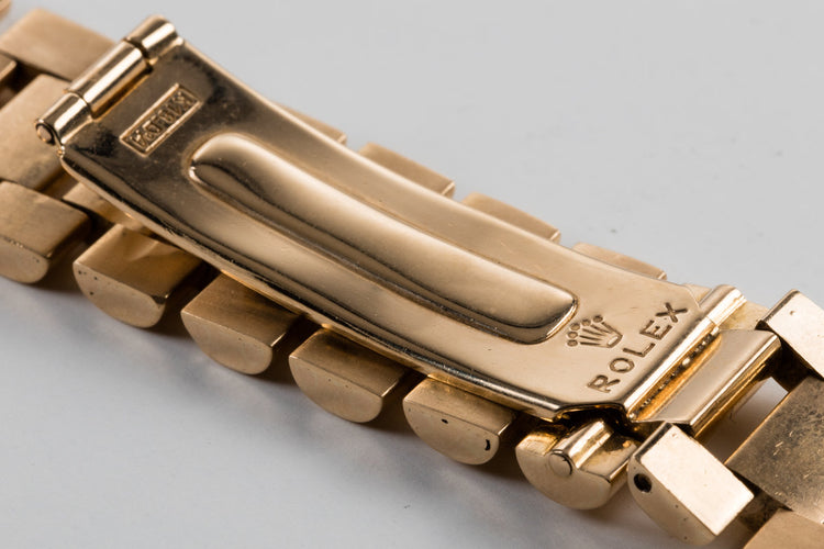 1975 Rolex YG Day-Date 1803 Champagne Dial with Spanish Date Wheel and South American Bracelet