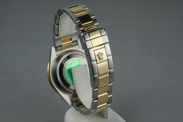 2003 Rolex Two Tone Submariner 16613 Serti Dial with Box and Papers