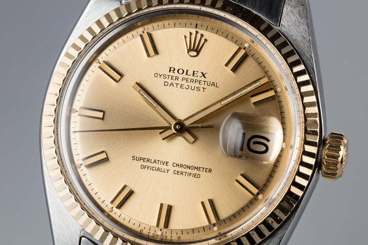 1971 Rolex Two-Tone DateJust 1601 with Sigma Champagne Dial