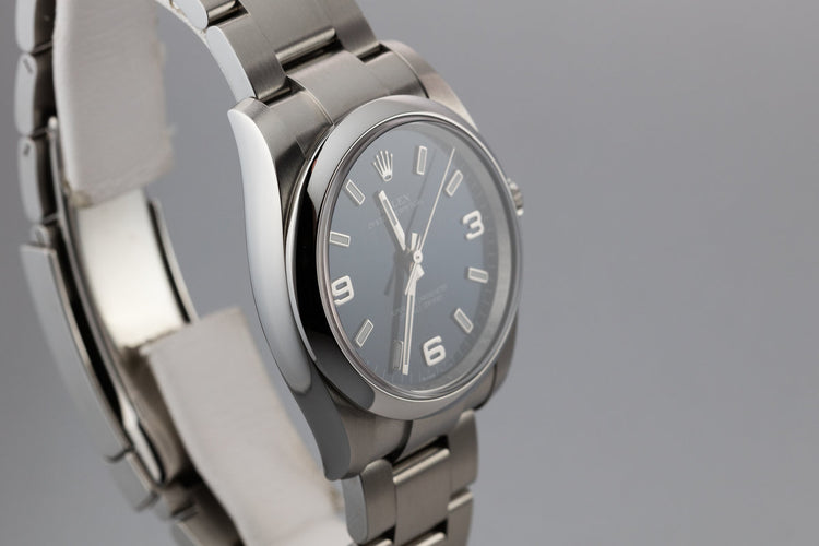 2017 Rolex Oyster Perpetual 114200 with Blue 3 6 9 Dial