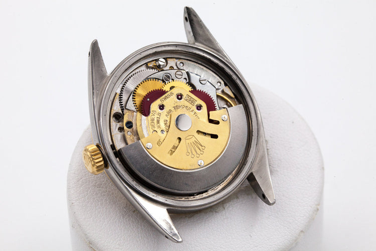 1961 Rolex Two Tone DateJust 1601 Glossy Gilt Black Dial