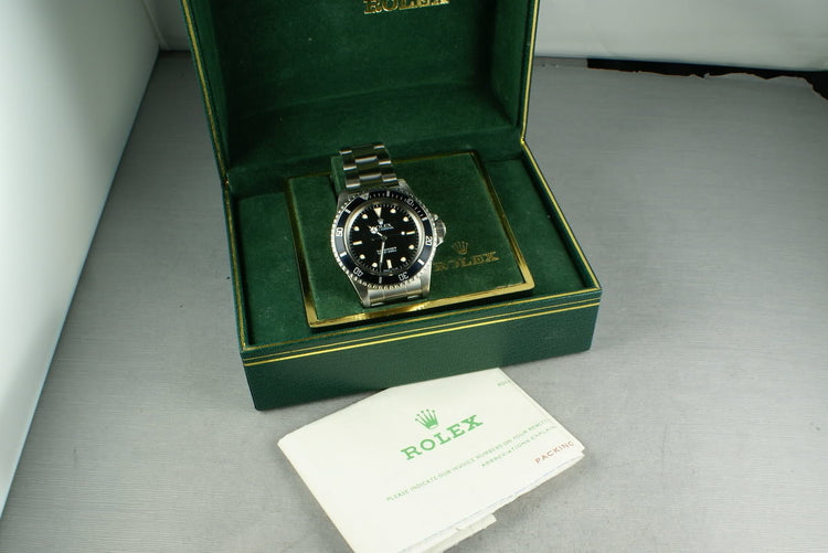 Rolex Submariner Dial 5513 WG surrounds with sales receipt and box
