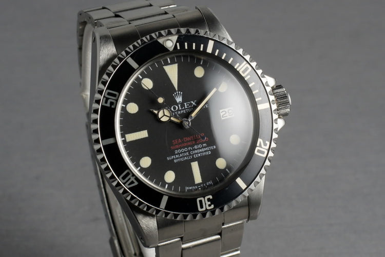 Rolex Double Red Sea Dweller Ref: 1665 Mark III with punched papers