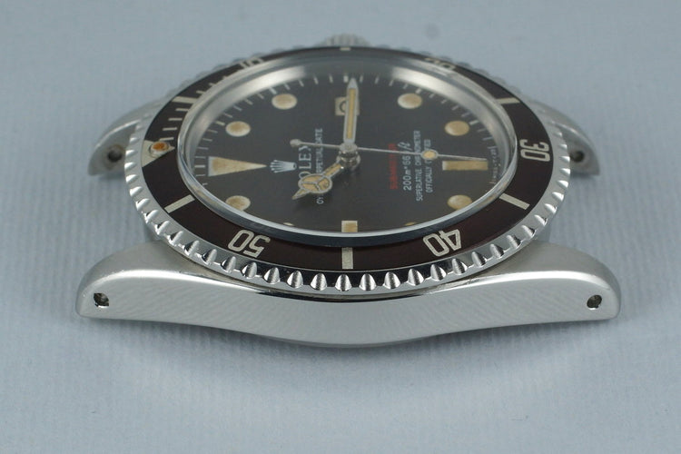 1969 Rolex Red Submariner 1680 Meters First Mark II BROWN dial with RSC Papers