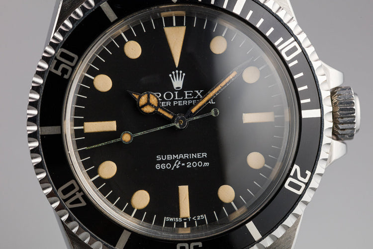 1981 Rolex Submariner 5513 MK III Maxi Dial with Box and Booklets