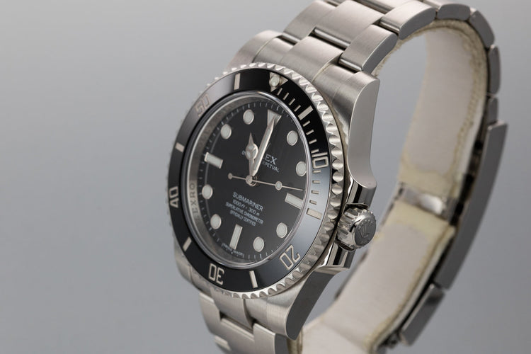2014 Rolex Ceramic Submariner 114060 with Box and Papers